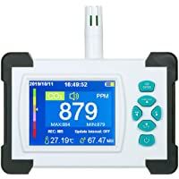 KKmoon Medidor CO2 Monitor de CO2 Detector de dióxido de Carbono con batería Recargable Probador de medidor de CO2…